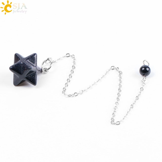 Sacred Merkaba Crystal Pendulum Collection
