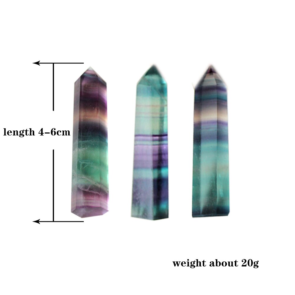 100% Natural Fluorite Crystal Striped Fluorite tower