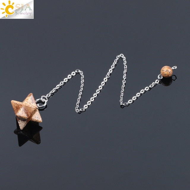 Sacred Merkaba Crystal Pendulum Collection