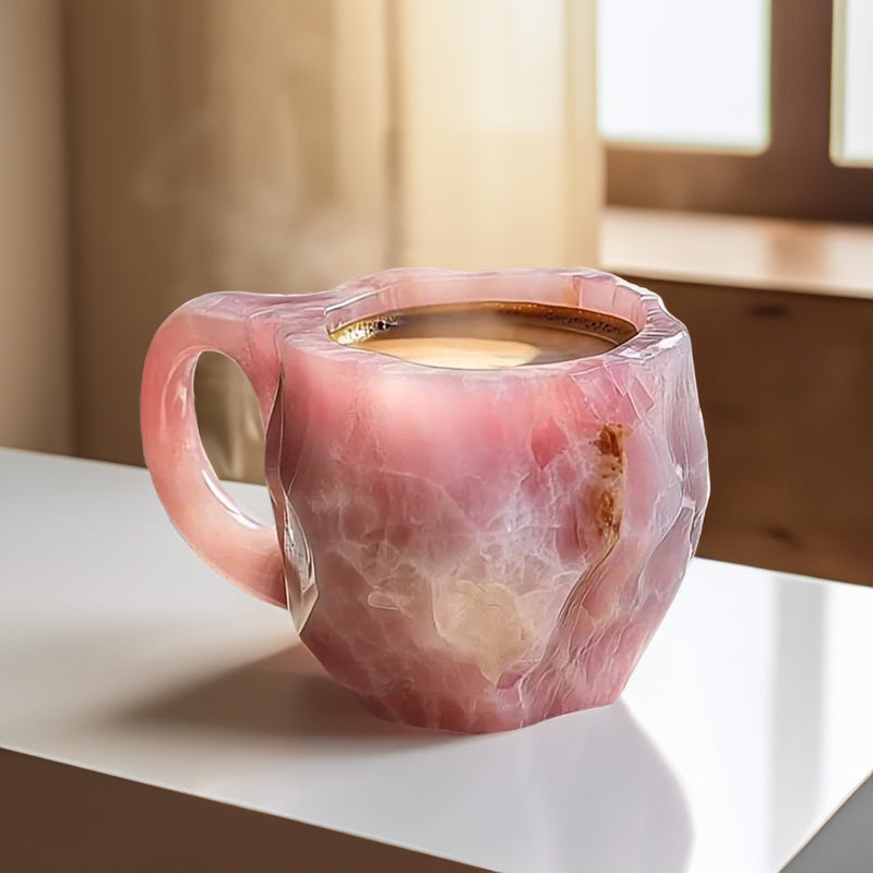 Multi-Color Natural Mineral Crystal Mug. Colorful Crystal