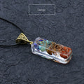 Rainbow Stone Crystal Pendant Necklace