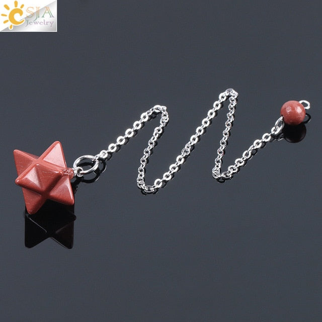Sacred Merkaba Crystal Pendulum Collection