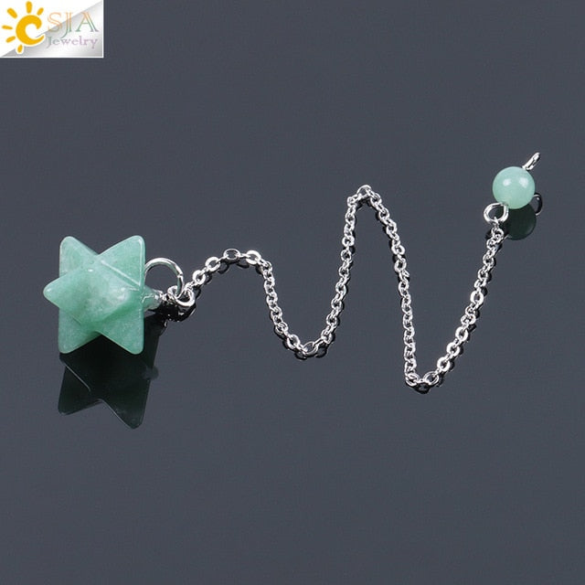 Sacred Merkaba Crystal Pendulum Collection