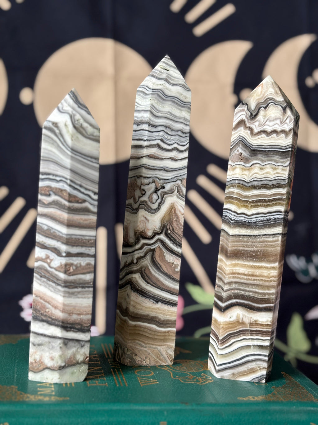 Extra Large Zebra Calcite Tower