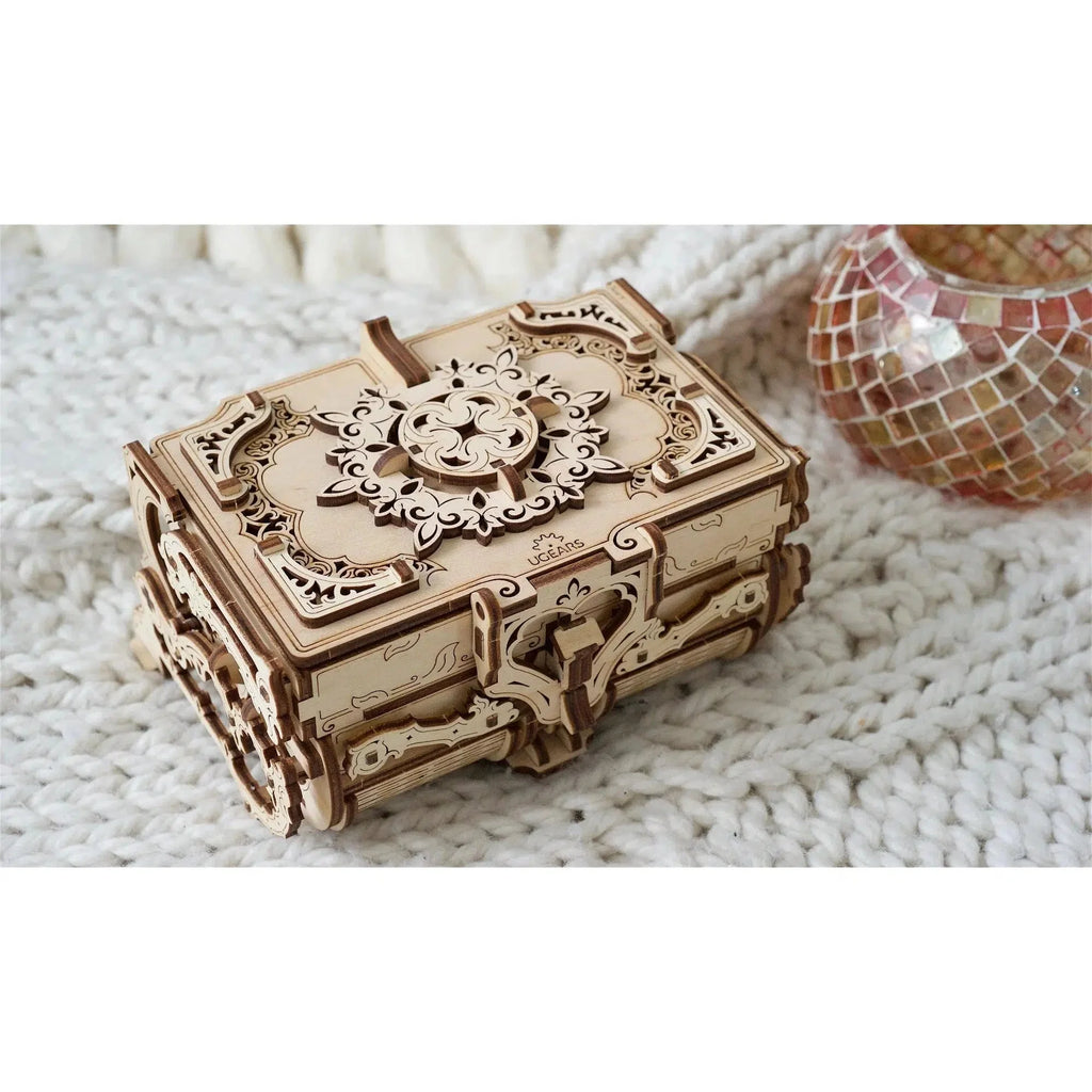 Antique Box 3D Wood Model Assembly Kit