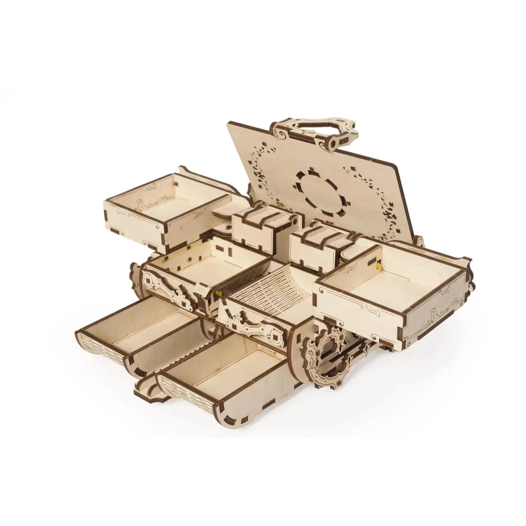 Antique Box 3D Wood Model Assembly Kit