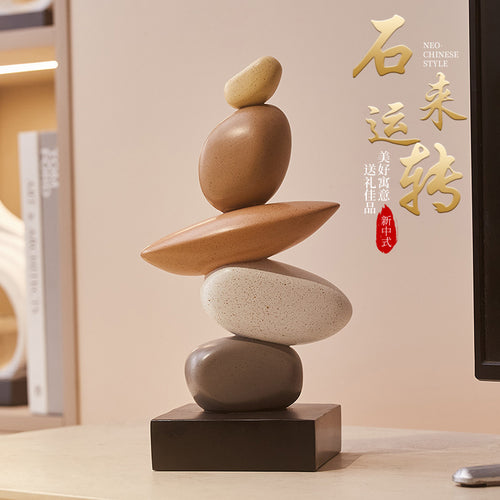 Crystal Balance Stacking Stone Sculpture