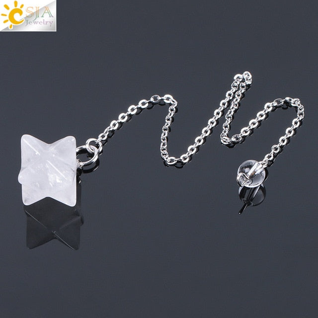 Sacred Merkaba Crystal Pendulum Collection