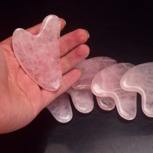 Crystal Roller Facial Massage Relaxation Toll Made From Natural Rose Quartz