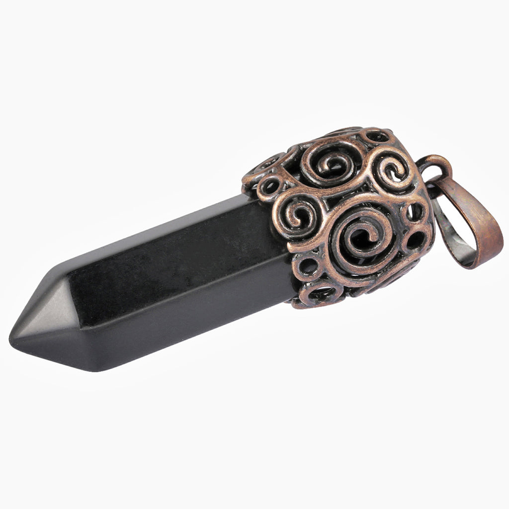 Natural Crystal Single-pointed Hexagonal Alloy Spiral Pattern