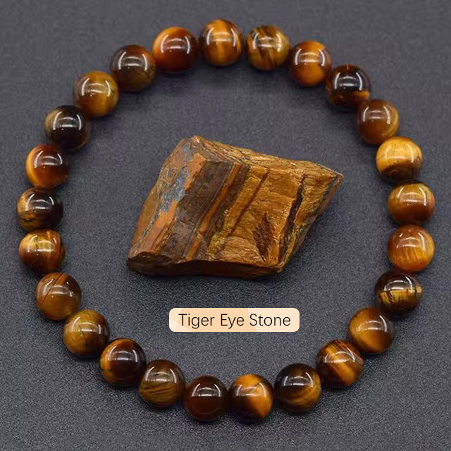 8mm Apatite Sun Stone Beaded Bracelet Handmade Agate Crystal Original Stone Bracelet