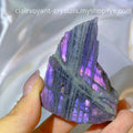 Natural Purple Labradorite Semi-Polished