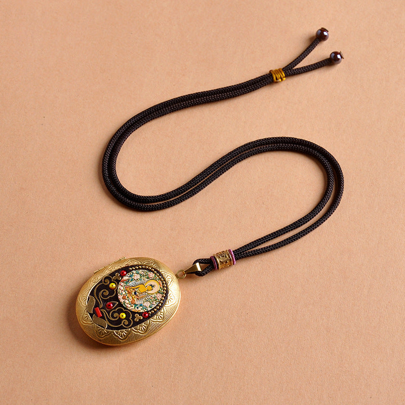 Niche For Statue Of The Buddha Handmade Yellow Pendants