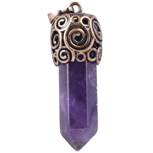 Crystal Spiral Tower Pendant | Clairvoyant Crystals