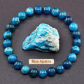 8mm Apatite Sun Stone Beaded Bracelet Handmade Agate Crystal Original Stone Bracelet