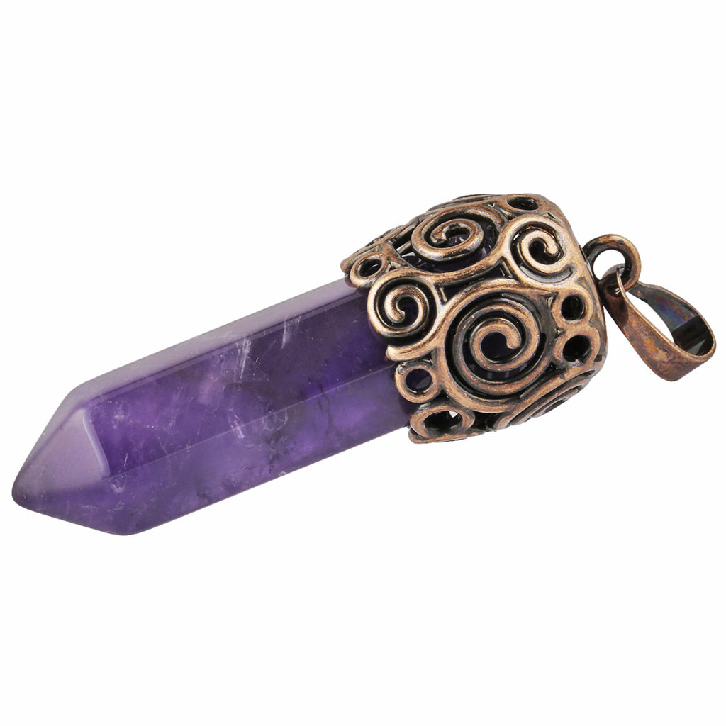 Natural Crystal Single-pointed Hexagonal Alloy Spiral Pattern