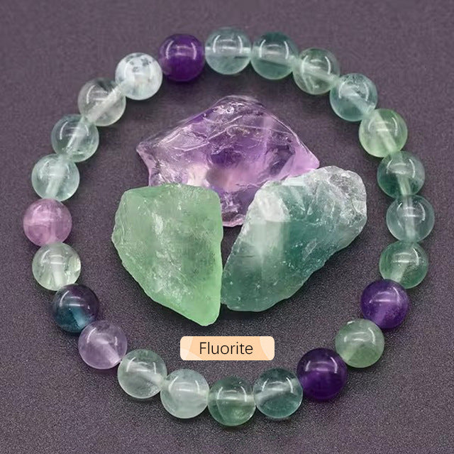 8mm Apatite Sun Stone Beaded Bracelet Handmade Agate Crystal Original Stone Bracelet