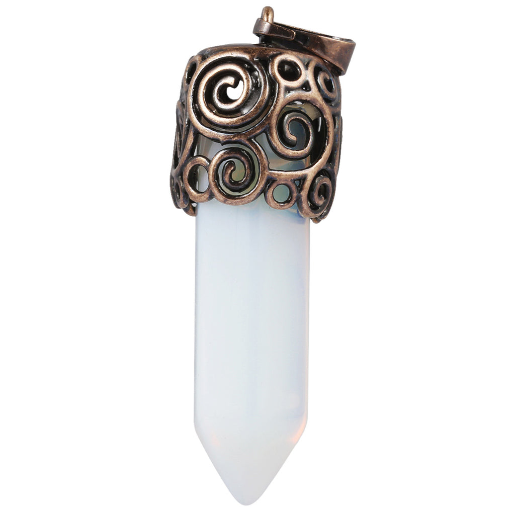 Natural Crystal Single-pointed Hexagonal Alloy Spiral Pattern