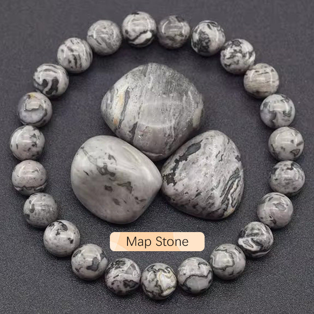 8mm Apatite Sun Stone Beaded Bracelet Handmade Agate Crystal Original Stone Bracelet
