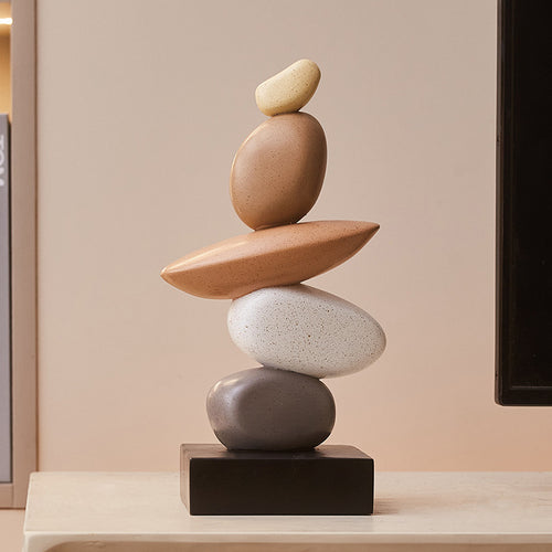 Crystal Balance Stacking Stone Sculpture