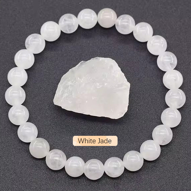 8mm Apatite Sun Stone Beaded Bracelet Handmade Agate Crystal Original Stone Bracelet
