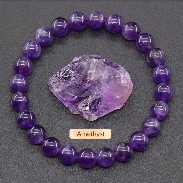 8mm Apatite Sun Stone Beaded Bracelet Handmade Agate Crystal Original Stone Bracelet