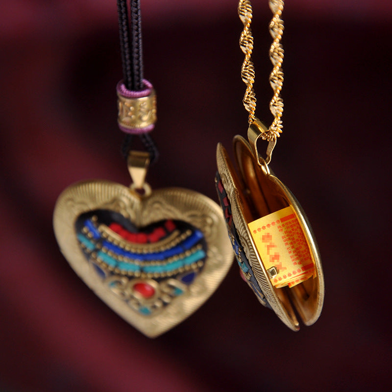 Niche For Statue Of The Buddha Handmade Yellow Pendants