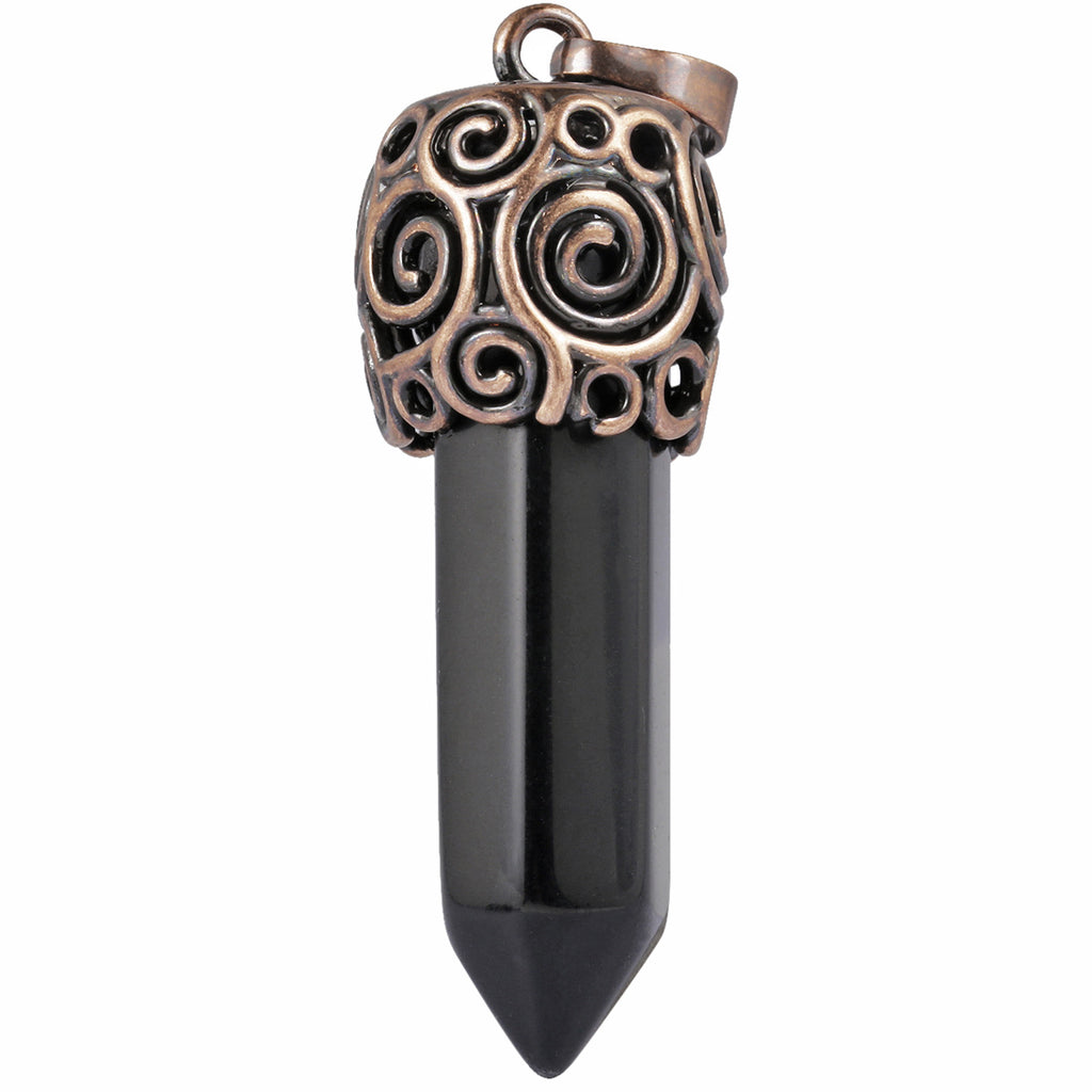 Natural Crystal Single-pointed Hexagonal Alloy Spiral Pattern
