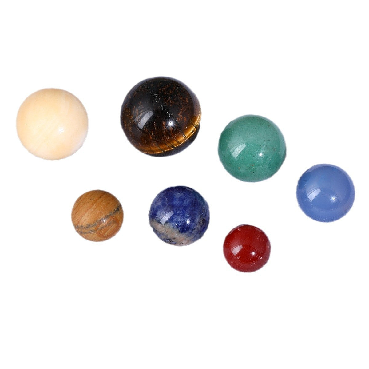 Natural Stone Crystal Planet Solar System Nine Planets suit Crystal Energy Stones