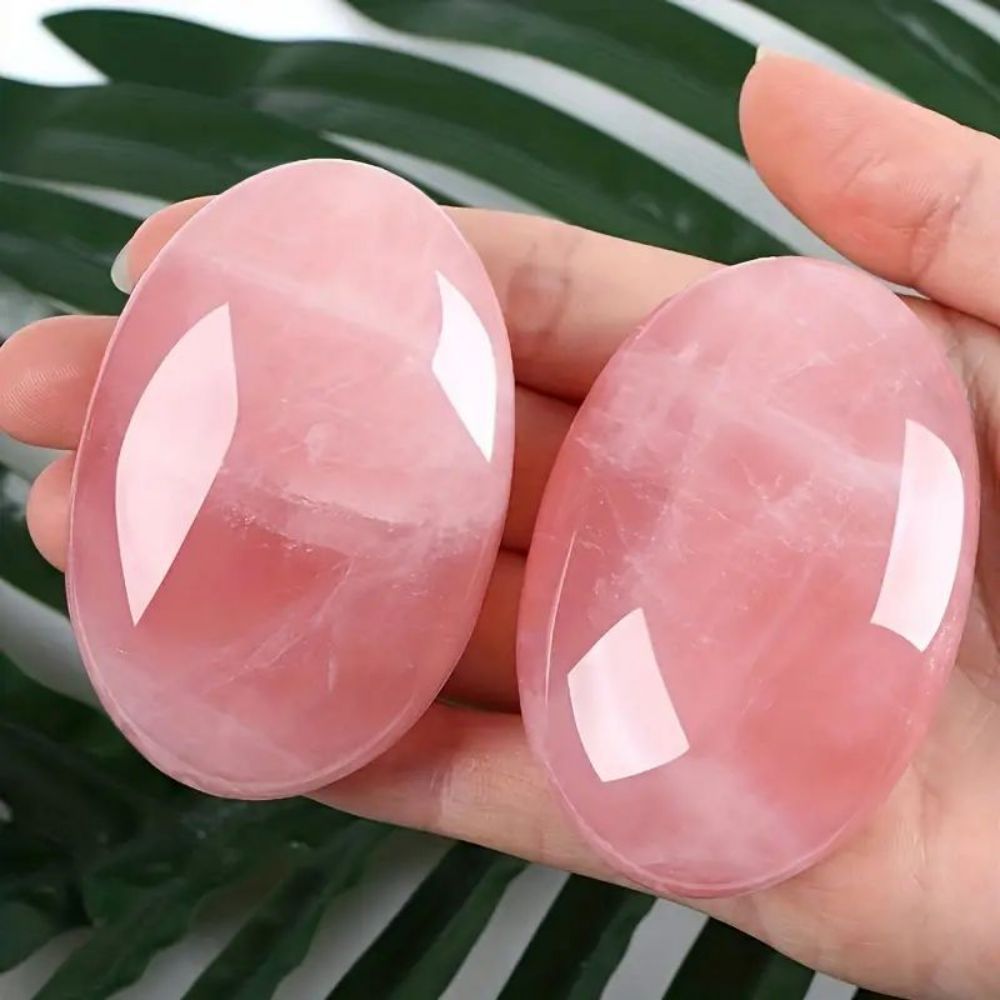 Rose quartz gemstone