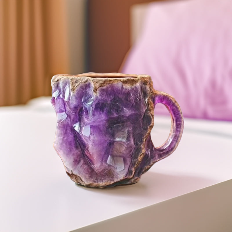 Purple crystal mug