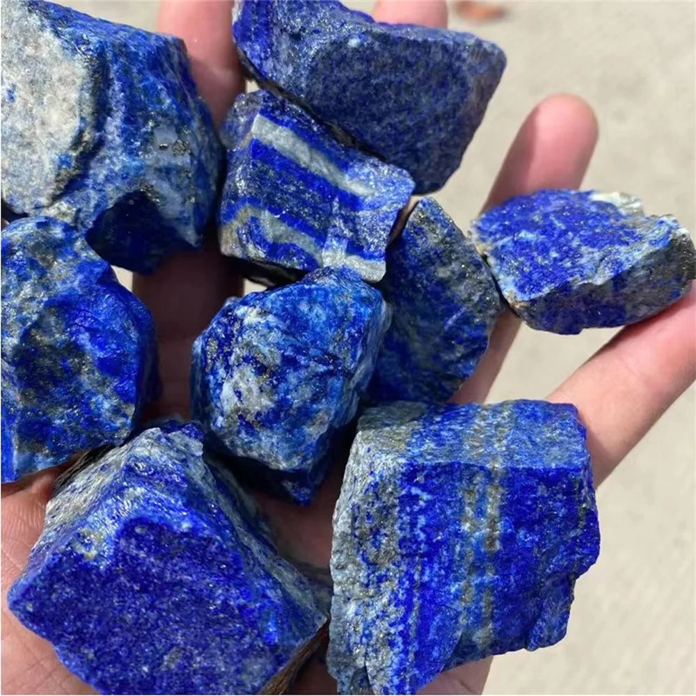 Natural Unpolished natural Crystals Blue Lapis Lazuli Raw Gemstone Stone