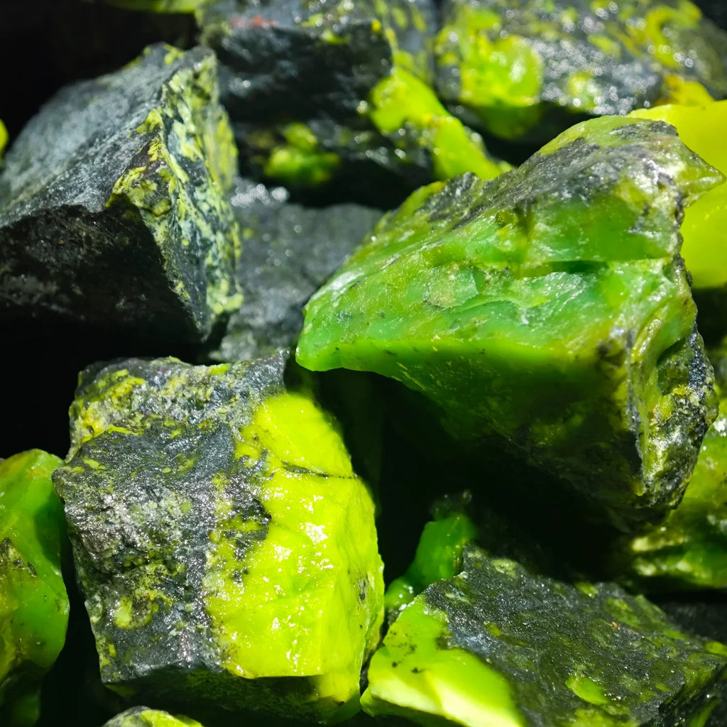 Natural Raw Green Opal Rough Stones Unpolished Gemstone Mineral Specimen Bulk Loose Rocks