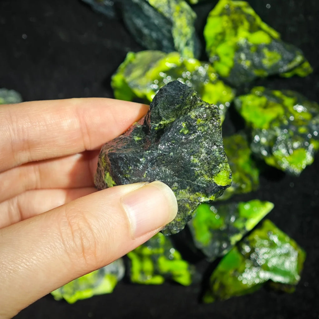 Natural Raw Green Opal Rough Stones Unpolished Gemstone Mineral Specimen Bulk Loose Rocks