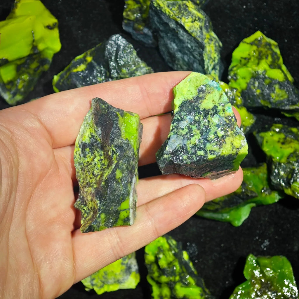 Natural Raw Green Opal Rough Stones Unpolished Gemstone Mineral Specimen Bulk Loose Rocks