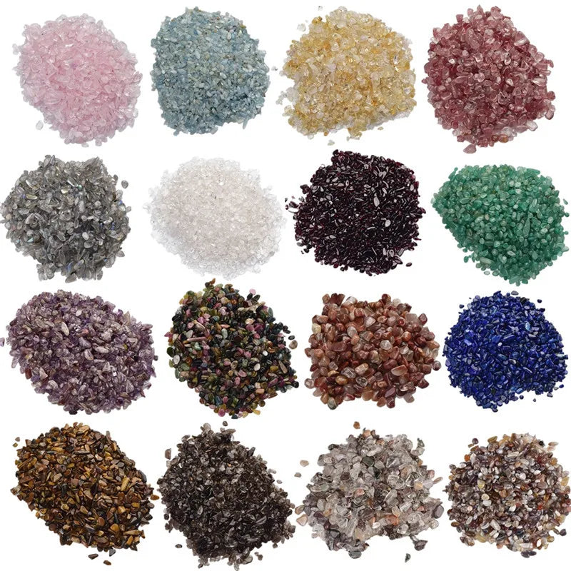 Natural Stones Gravel Crystals Chip Quartz Ore Minerals Reiki Healing Tumbled Agates
