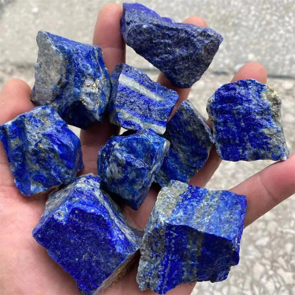 Natural Unpolished natural Crystals Blue Lapis Lazuli Raw Gemstone Stone