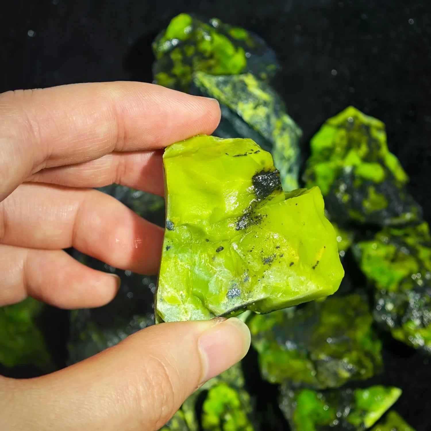 Natural Raw Green Opal Rough Stones Unpolished Gemstone Mineral Specimen Bulk Loose Rocks