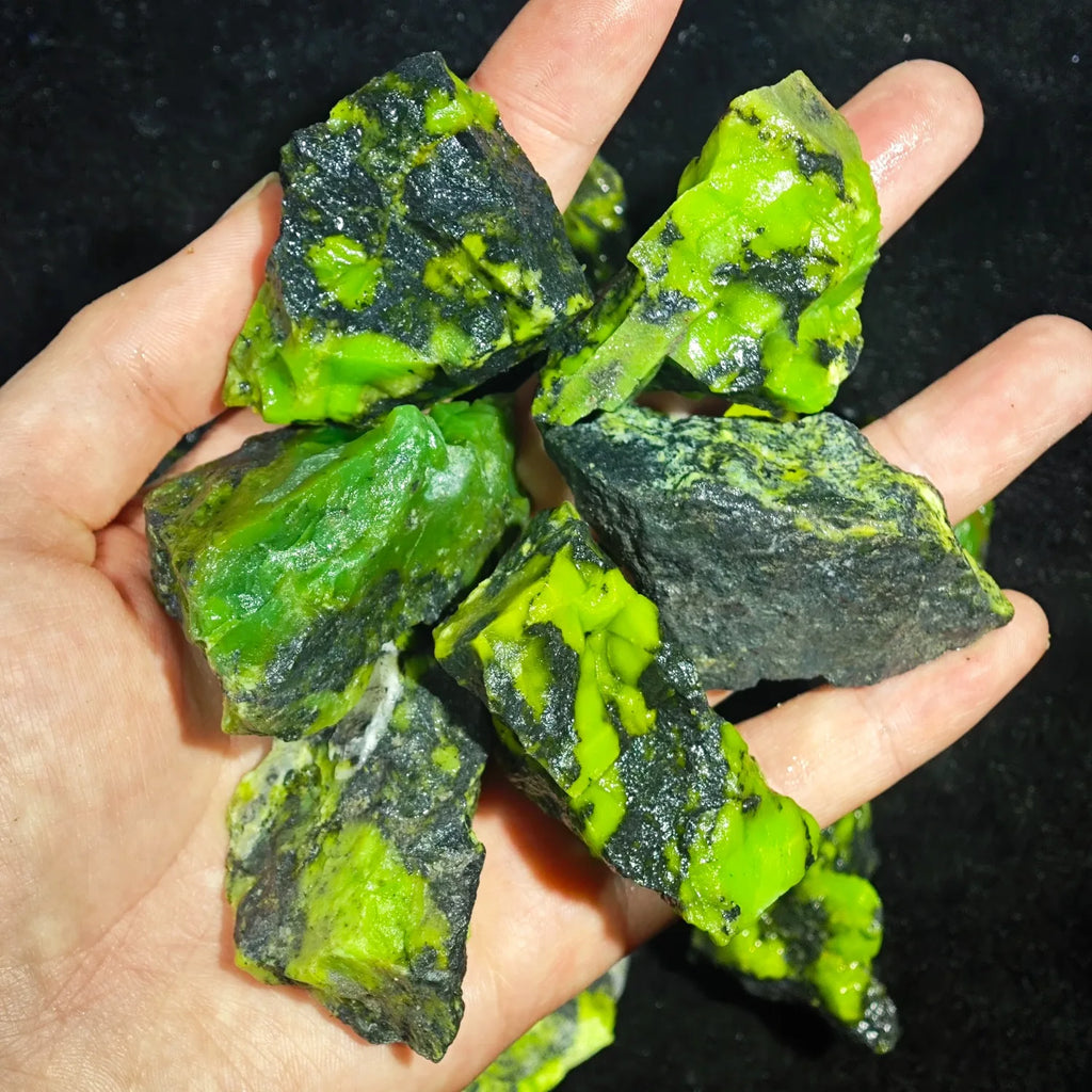 Natural Raw Green Opal Rough Stones Unpolished Gemstone Mineral Specimen Bulk Loose Rocks