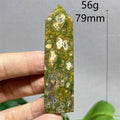 Crystal Rainforest Tower Point Wand Natural Stone Quartz Minerals Spiritual Reiki
