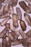 Smokey lemurian quartz crystal raw seed point