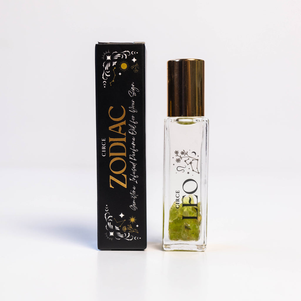 Zodiac Perfume Oil Set — 12 Gemstone-Infused Zodiac Scents