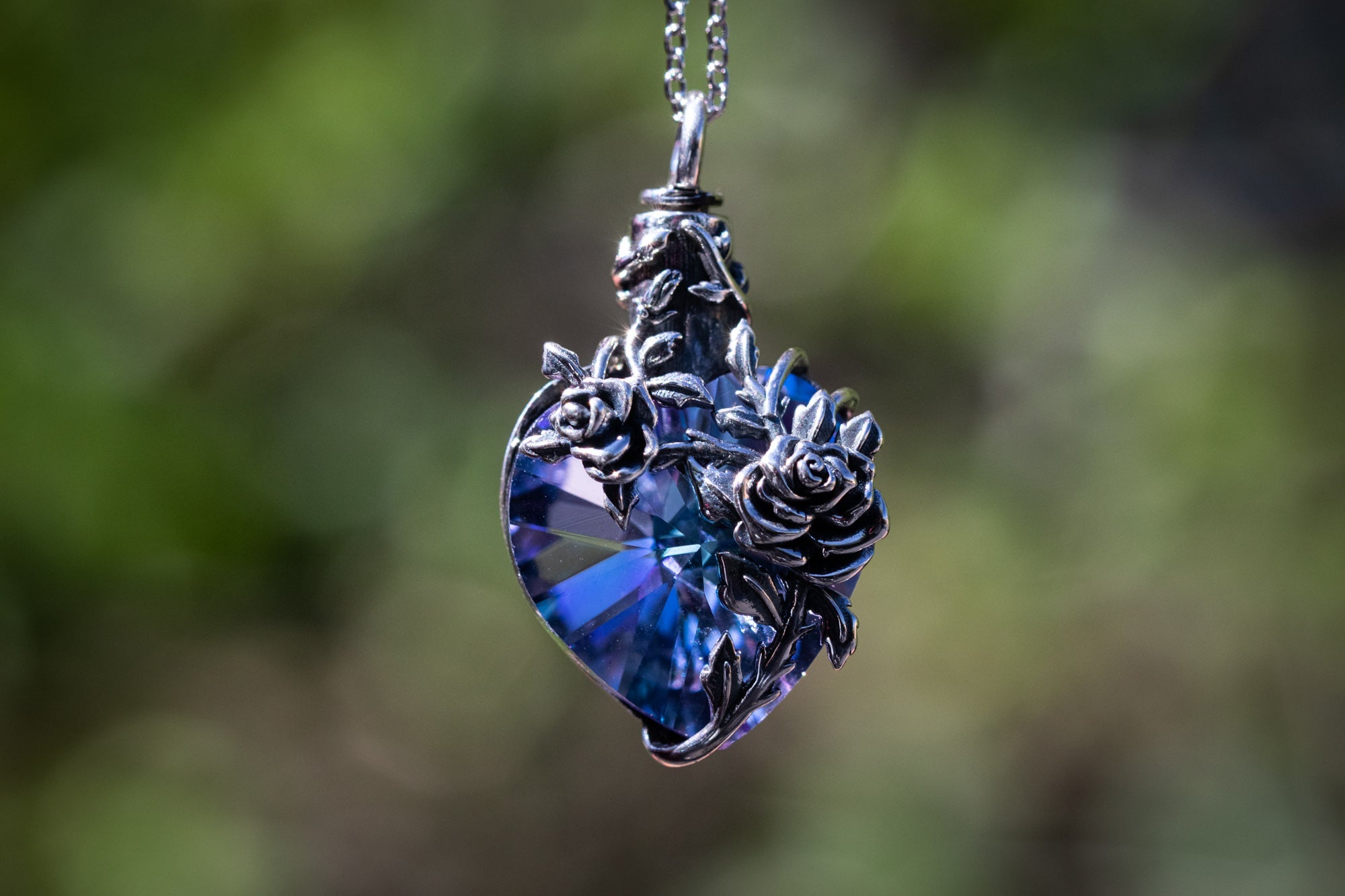 Rose Crystal Keepsake Urn or Sand Holder.