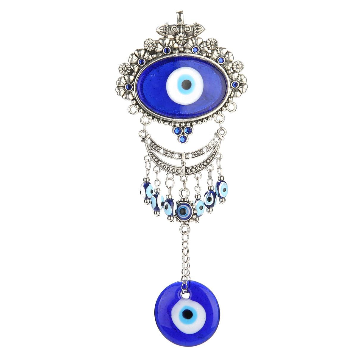 Turkish Blue Evil Eye Wall Hanging Ornament