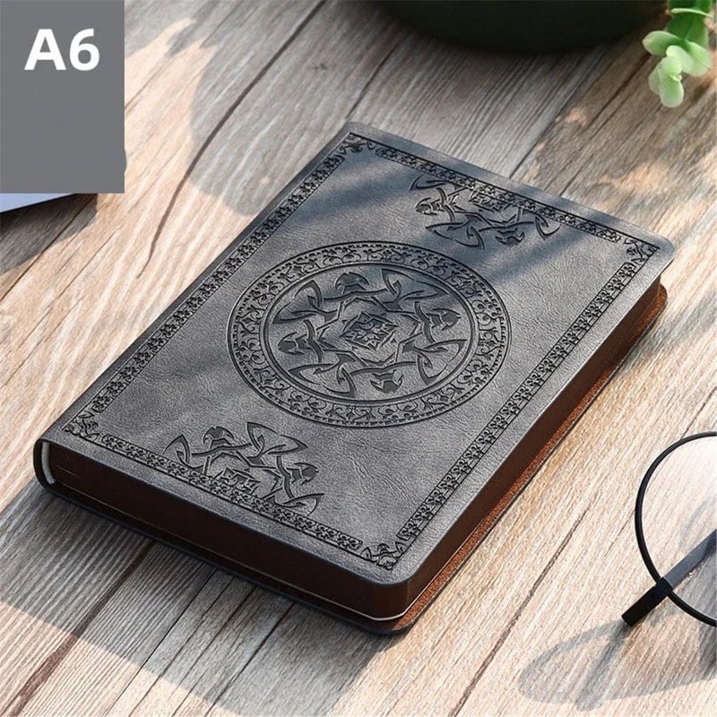 Vintage Leather Notebook | A6 Portable Diary and Journal Pocket Size