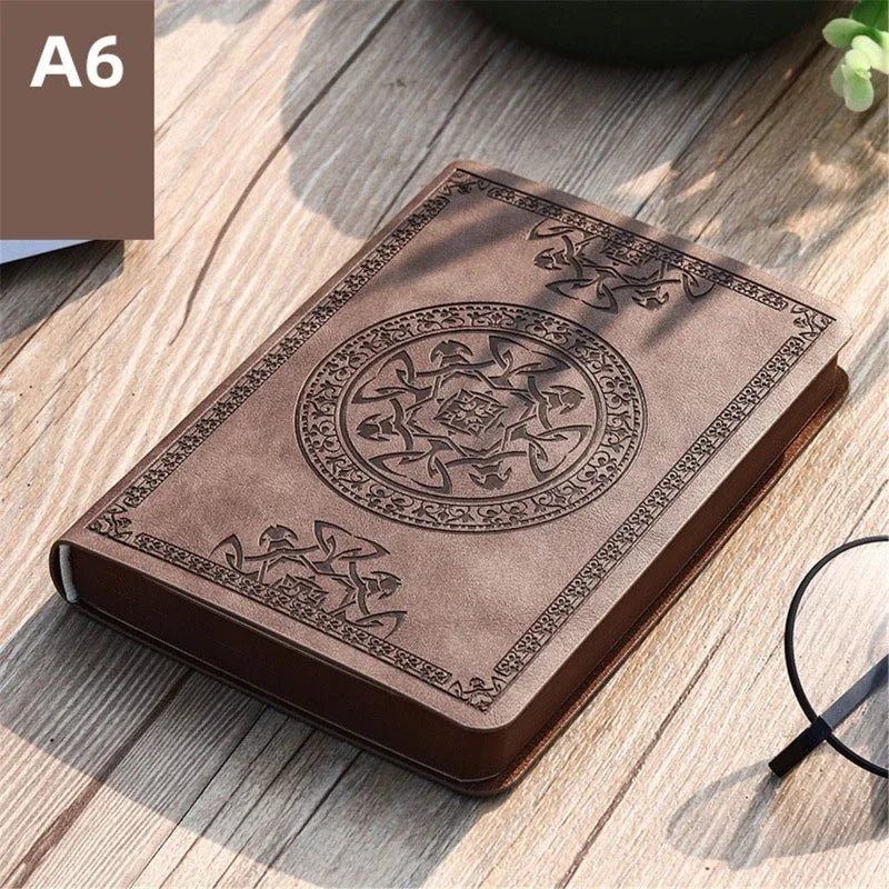 Vintage Leather Notebook | A6 Portable Diary and Journal Pocket Size