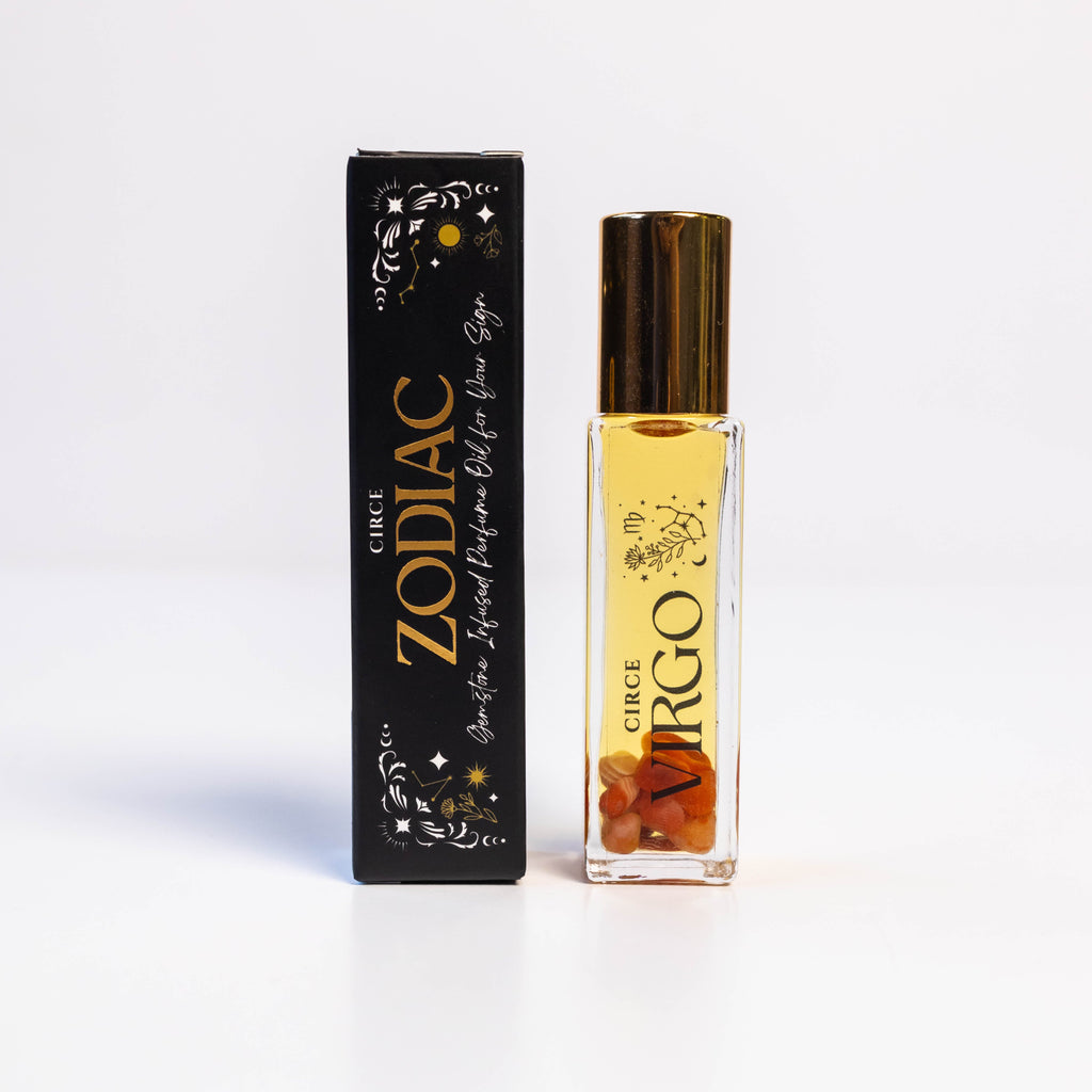 Zodiac Perfume Oil Set — 12 Gemstone-Infused Zodiac Scents