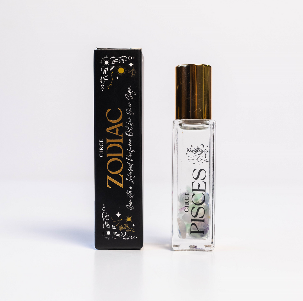 Zodiac Perfume Oil Set — 12 Gemstone-Infused Zodiac Scents