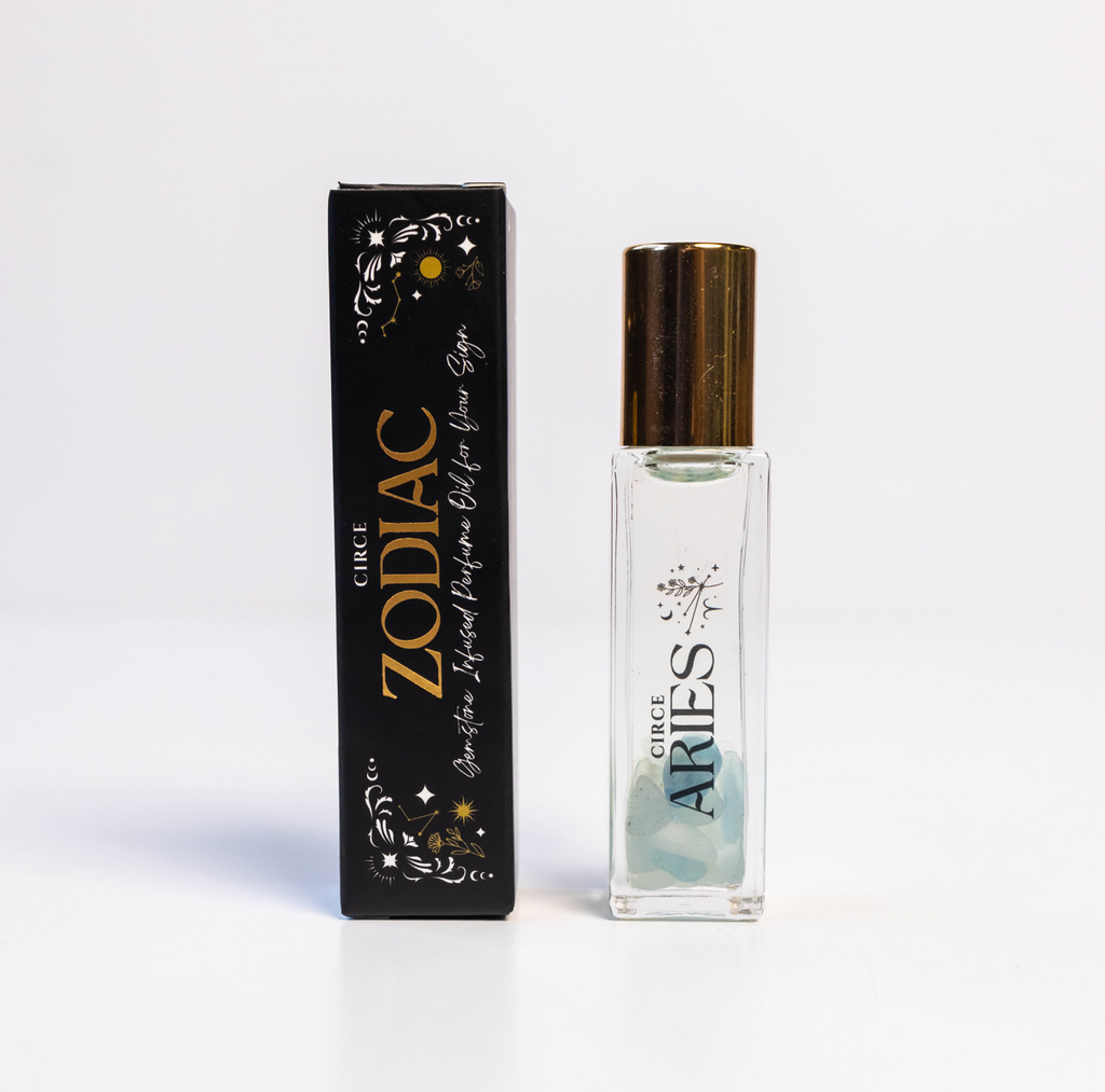 Zodiac Perfume Oil Set — 12 Gemstone-Infused Zodiac Scents