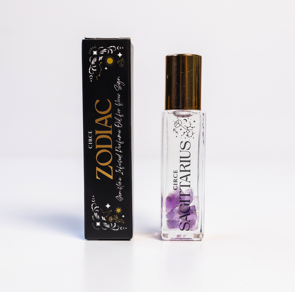 Zodiac Perfume Oil Set — 12 Gemstone-Infused Zodiac Scents